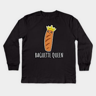 Baguette Queen Kids Long Sleeve T-Shirt